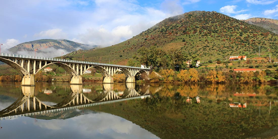 The bridge over the Douro river in Barca d'Alva